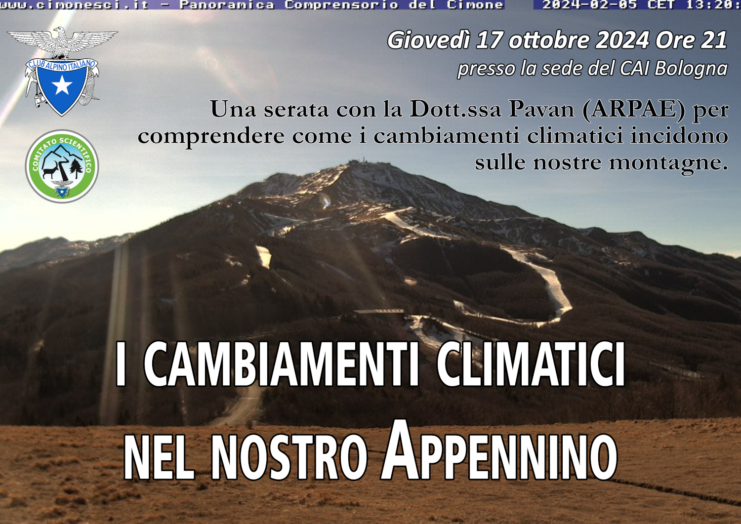 Volantino serata cambiamenti climatici